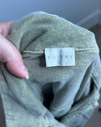 Poetry Hemp Organic Cotton Green Button Down Lightweight Long Sleeve Top