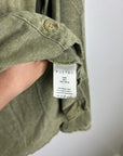 Poetry Hemp Organic Cotton Green Button Down Lightweight Long Sleeve Top