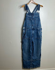 Frame Denim 100% Cotton Straight Leg Utility Patch Overalls