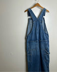Frame Denim 100% Cotton Straight Leg Utility Patch Overalls