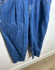 Free People 100% Cotton Marla Straight Leg Short Sleeve Denim Jumpsuit