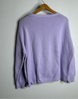 Eileen Fisher 100% Organic Cotton Lilac Purple Knit Textured Pullover Sweater