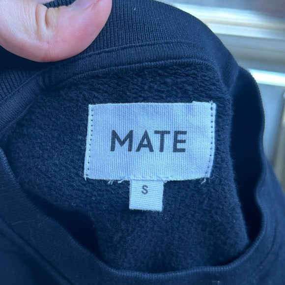 MATE The Label 100% Organic Cotton Terry Shrunken Pullover Sweatshirt