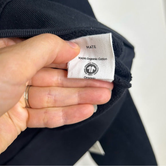 MATE The Label 100% Organic Cotton Terry Shrunken Pullover Sweatshirt