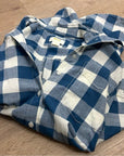 Anthropologie Maeve 100% Cotton Blue White Checkered Button Down Top