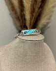 925 Sterling Silver Abalone Shell Hinged Bangle Bracelet