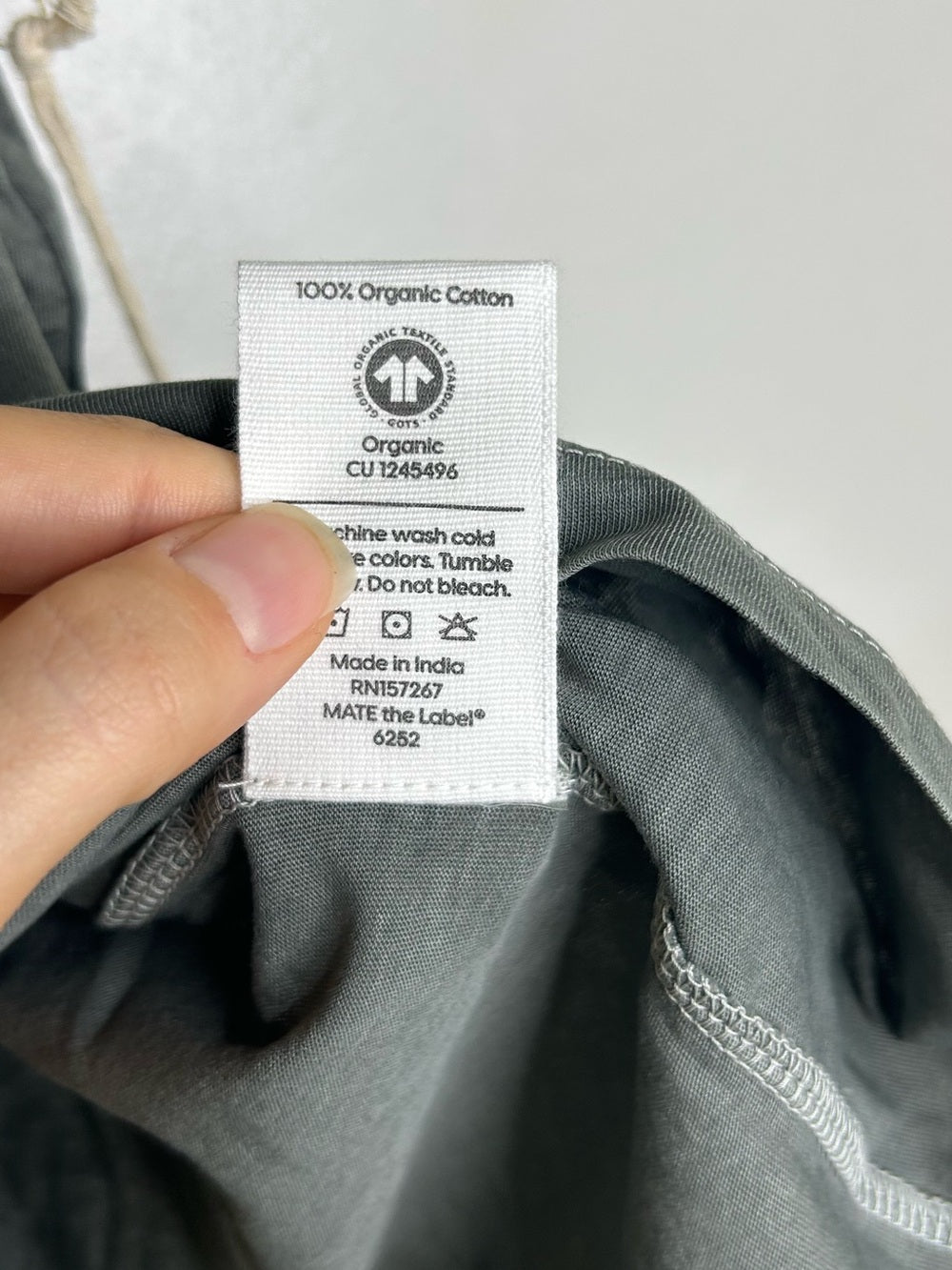 MATE The Label 100% Organic Cotton Classic T - Shirt Forest Green