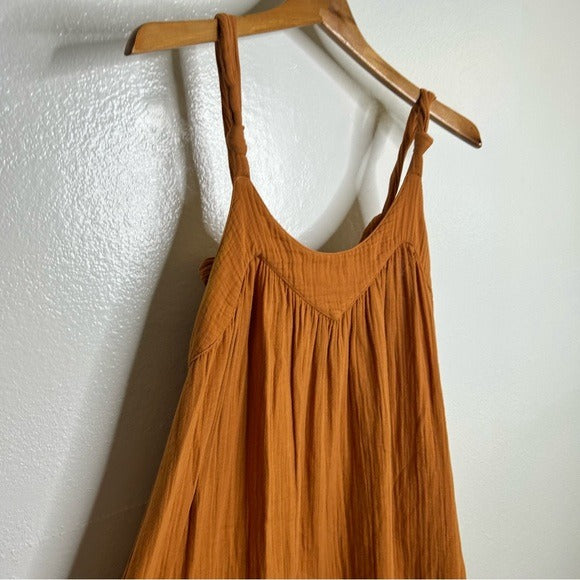 Xirena 100% Cotton Gauze Midi Dress in Beehive