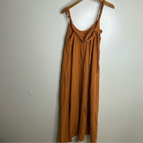 Xirena 100% Cotton Gauze Midi Dress in Beehive