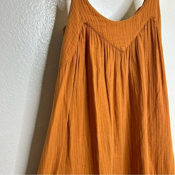 Xirena 100% Cotton Gauze Midi Dress in Beehive