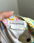 Lovers + Friends 100% Cotton Floral Pastel Bubble Hem Mini Dress