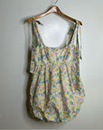 Lovers + Friends 100% Cotton Floral Pastel Bubble Hem Mini Dress