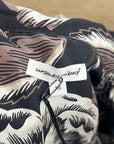 Unsubscribed 100% Silk Black Floral Pajama Set Cropped Top Wide Leg Pant