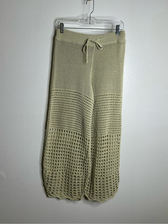 Free People 'Fre-est' 100% Cotton Knit Crochet Balloon Leg Neutral Pant