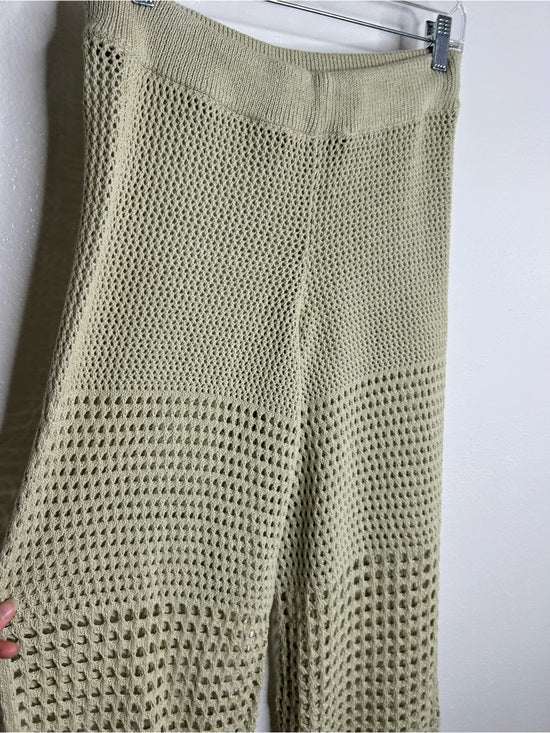 Free People 'Fre-est' 100% Cotton Knit Crochet Balloon Leg Neutral Pant