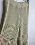 Free People 'Fre-est' 100% Cotton Knit Crochet Balloon Leg Neutral Pant