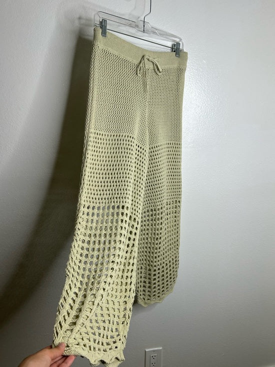 Free People 'Fre-est' 100% Cotton Knit Crochet Balloon Leg Neutral Pant
