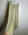 Free People 'Fre-est' 100% Cotton Knit Crochet Balloon Leg Neutral Pant