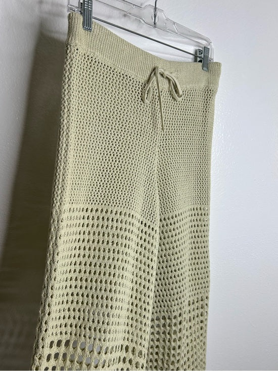 Free People 'Fre-est' 100% Cotton Knit Crochet Balloon Leg Neutral Pant