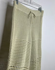 Free People 'Fre-est' 100% Cotton Knit Crochet Balloon Leg Neutral Pant