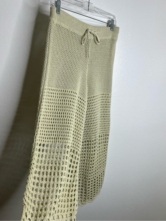 Free People 'Fre-est' 100% Cotton Knit Crochet Balloon Leg Neutral Pant