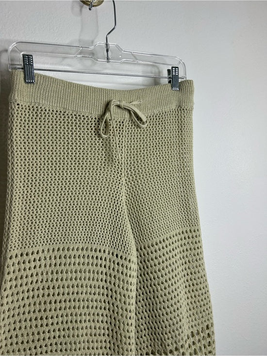 Free People 'Fre-est' 100% Cotton Knit Crochet Balloon Leg Neutral Pant