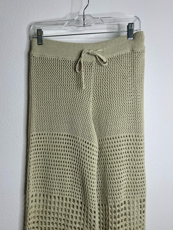 Free People 'Fre-est' 100% Cotton Knit Crochet Balloon Leg Neutral Pant