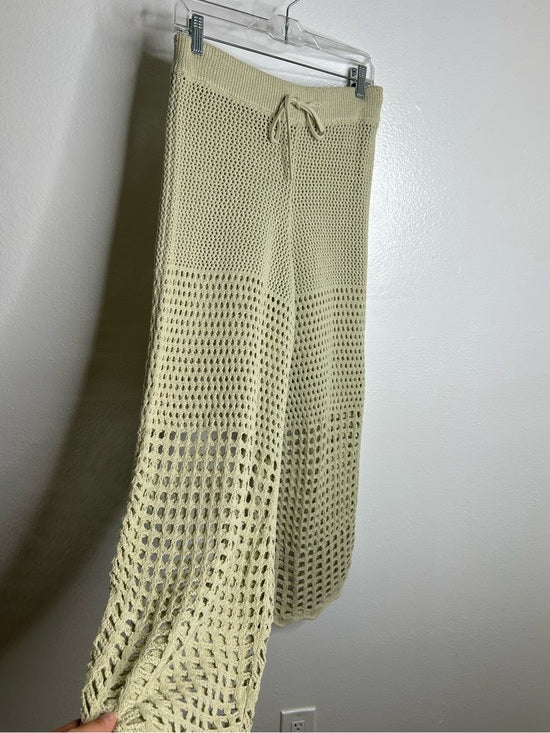 Free People 'Fre-est' 100% Cotton Knit Crochet Balloon Leg Neutral Pant