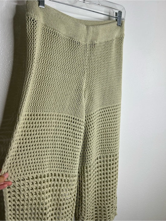 Free People 'Fre-est' 100% Cotton Knit Crochet Balloon Leg Neutral Pant