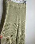 Free People 'Fre-est' 100% Cotton Knit Crochet Balloon Leg Neutral Pant