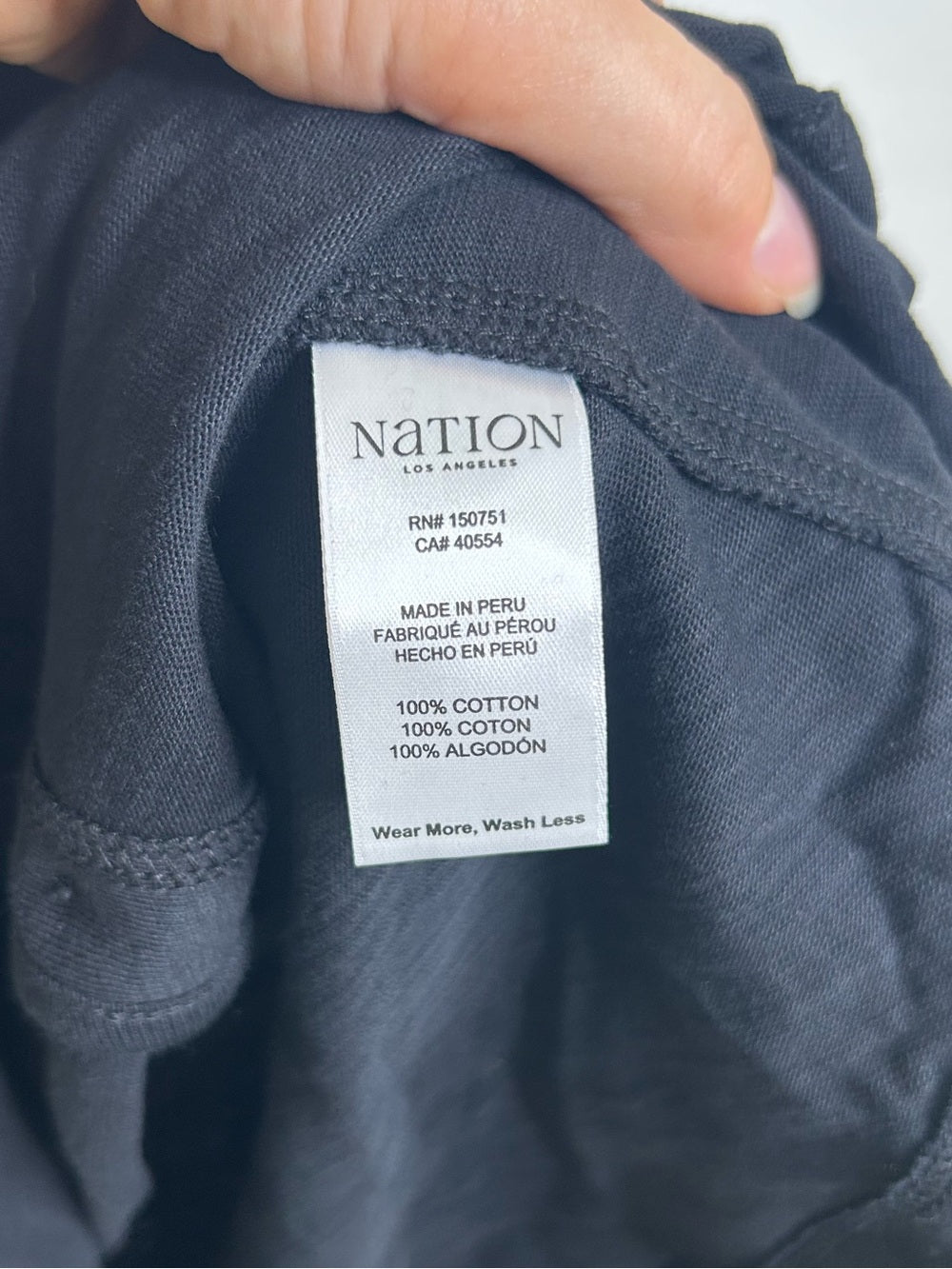 Nation LA 100% Cotton Black Gold Button V - Neck Button Down Mini Dress