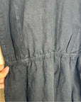 MATE The Label 100% Linen Button Down Tank Jumpsuit in Black