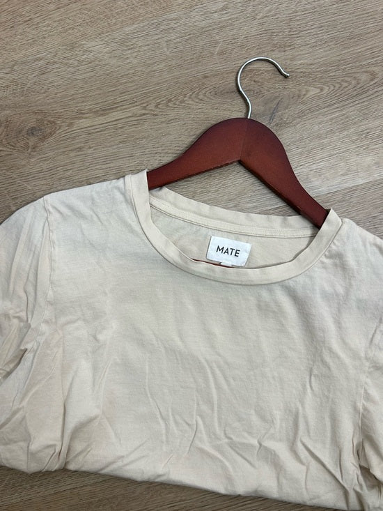 MATE the Label MATE The Label 100% Organic Cotton Cream Ivory Classic T - Shirt - Cotton