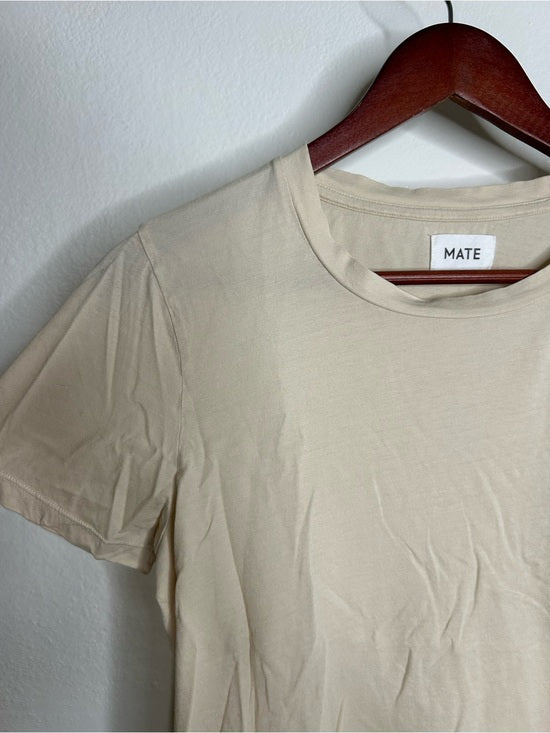 MATE the Label MATE The Label 100% Organic Cotton Cream Ivory Classic T - Shirt - Cotton