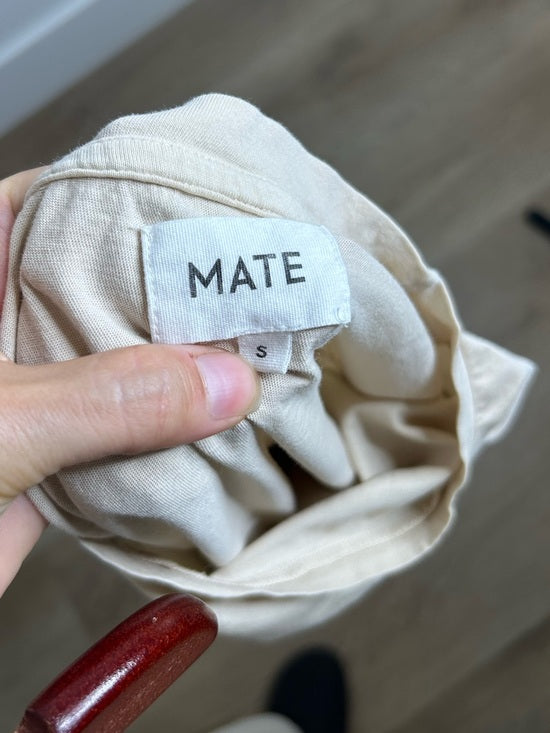 MATE The Label 100% Organic Cotton Cream Ivory Classic T - Shirt