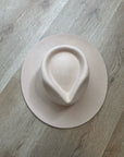 Gigi Pip 100% Australian Wool Tan Wesley Wide Brim Fedora Hat