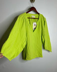 Nation LA 100% Cotton Gauze Bright Green Peasant Style Mimi Blouse