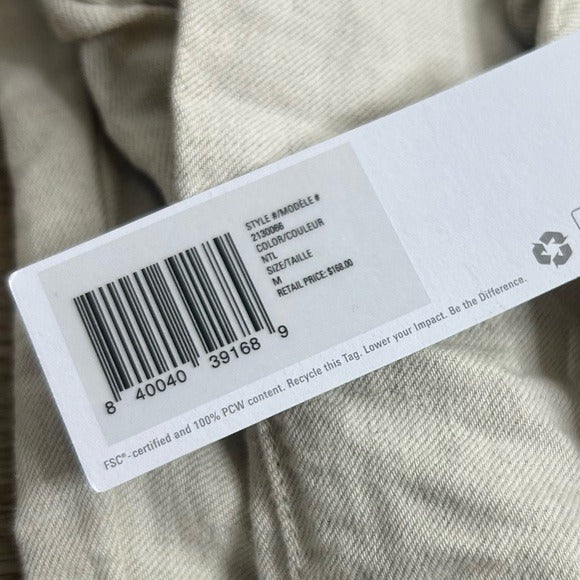 Outerknown Organic Cotton Linen Utility Straight Leg Jumpsuit in Natural