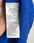 J. Crew Silk Cashmere Blend Ribbed Royal Blue Knit T- Shirt Top