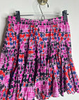 RHODE 100% Cotton Tiered Hilary Cotton Dot Multicolor Mini Skirt