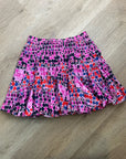 RHODE 100% Cotton Tiered Hilary Cotton Dot Multicolor Mini Skirt