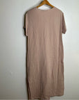 Jenni Kayne 100% Cotton Cypress Caftan Gauze Midi Dress in Blush