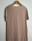 Jenni Kayne 100% Cotton Cypress Caftan Gauze Midi Dress in Blush