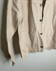 Enza Costa 100% Cotton Denim Field Jacket in Beige