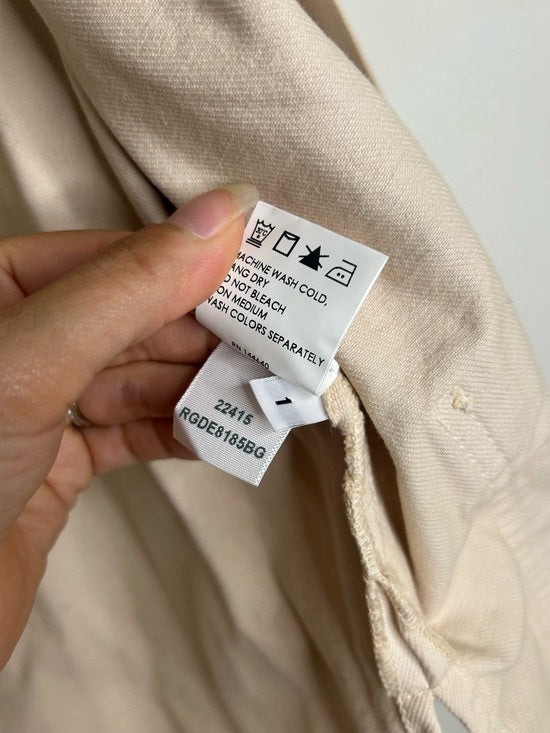 Enza Costa 100% Cotton Denim Field Jacket in Beige