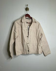 Enza Costa 100% Cotton Denim Field Jacket in Beige
