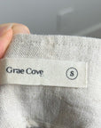 Grae Cove 100% Linen Tan One Button Lightweight Blazer Jacket