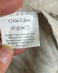 Grae Cove 100% Linen Tan One Button Lightweight Blazer Jacket