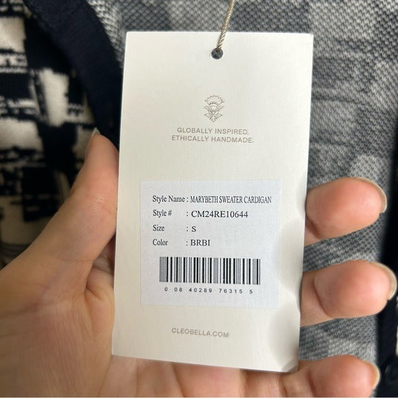 Cleobella 100% Organic Cotton Marybeth Button Down Cardigan Sweater