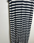 The GREAT. 100% Cotton Jersey Striped Sleeveless Knotted Tank Maxi Dress